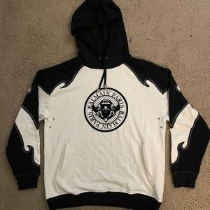 Balmain Black and White Hoodie